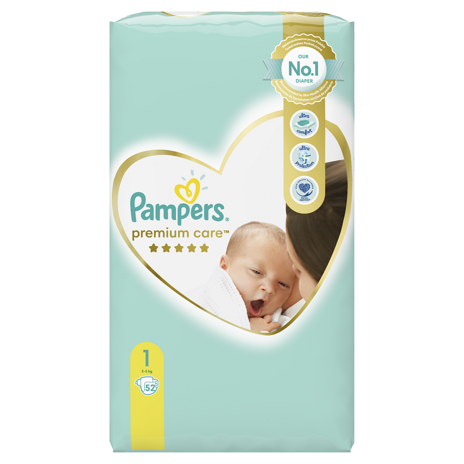 Pampers Premium Protection T1 Newborn 2-5kg (24 pces) –
