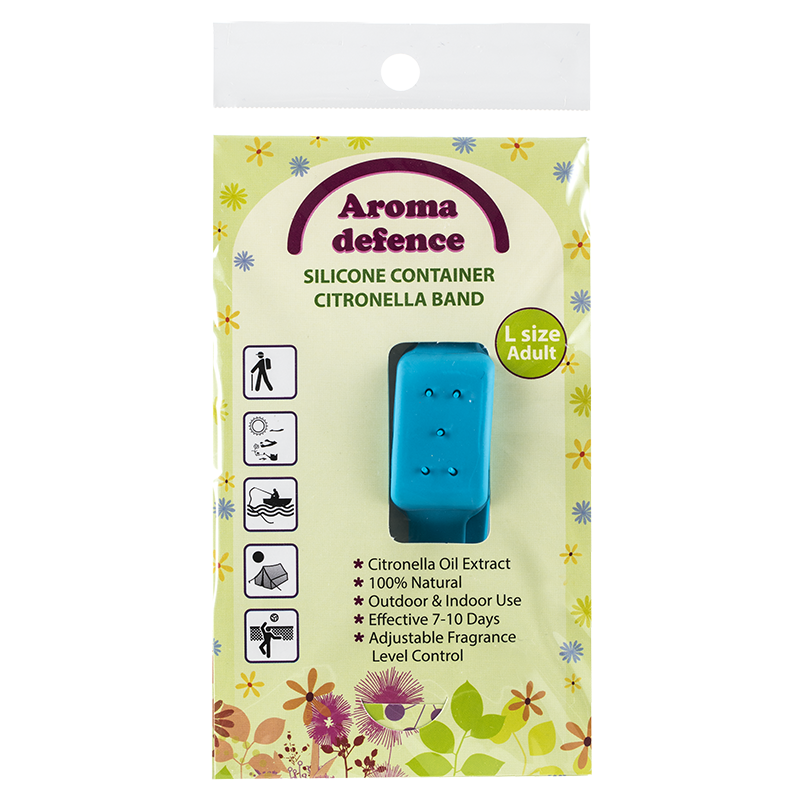 AROMA DEFENCE Silicone bracelet container for adults and children with  Citronella aroma