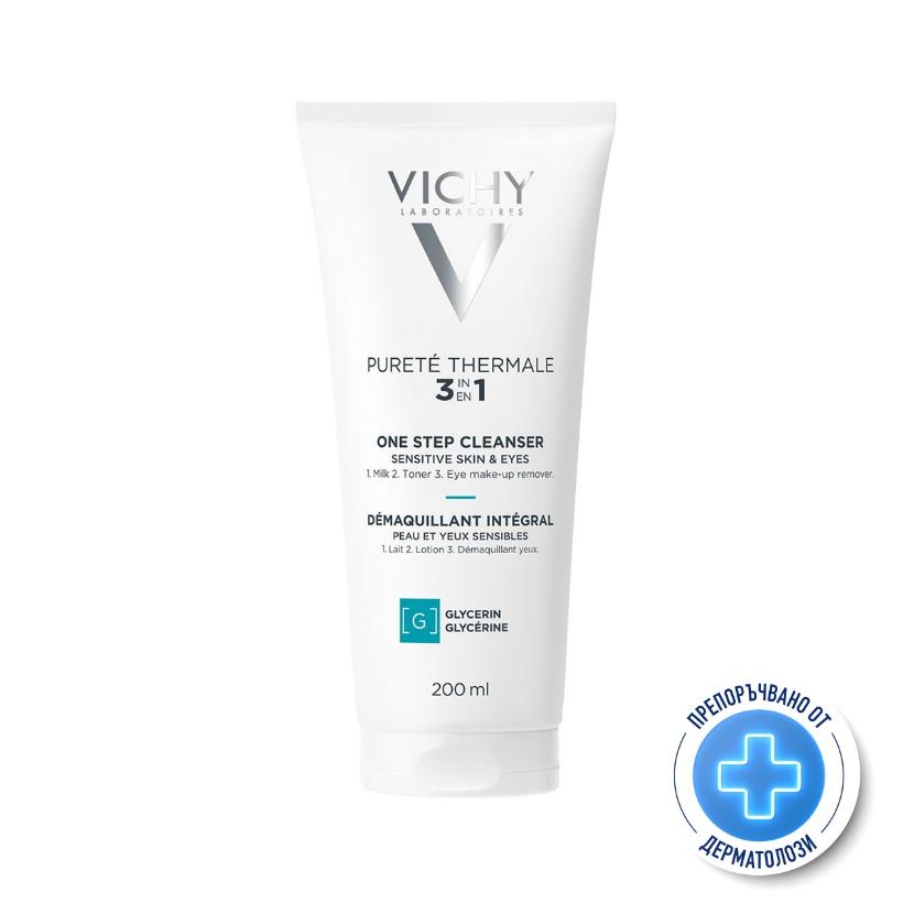 VICHY PURETE TERMALE почистващо тоалетно мляко 3в1 за лице 200ml