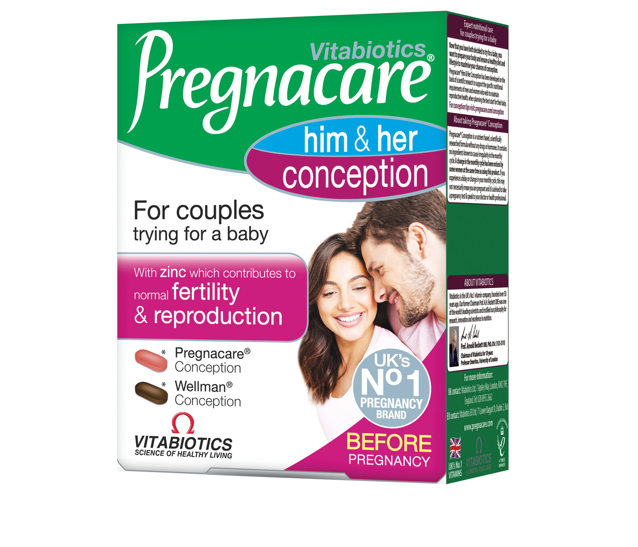 VITABIOTICS PREGNACARE Концепция зачеване за двама х 60tabl