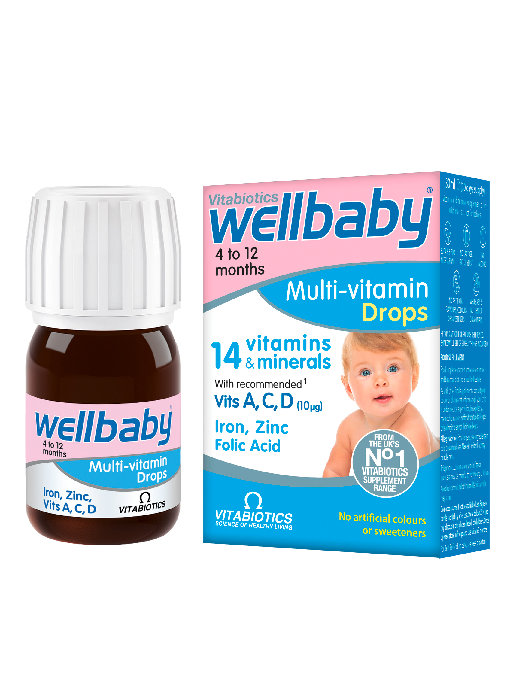 VITABIOTICS WELLBABY drops for babies 30ml