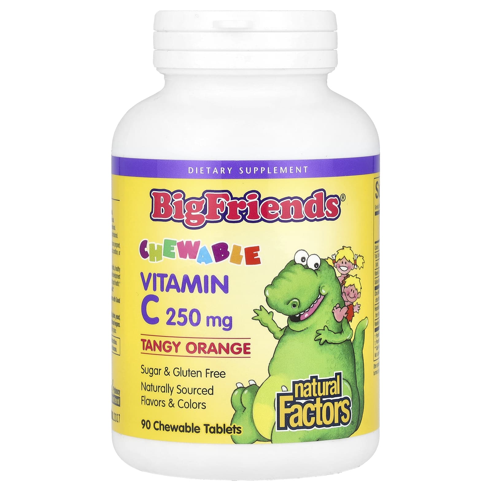 NATURAL FACTORS VITAMIN C портокал 250mg x 90 tabl