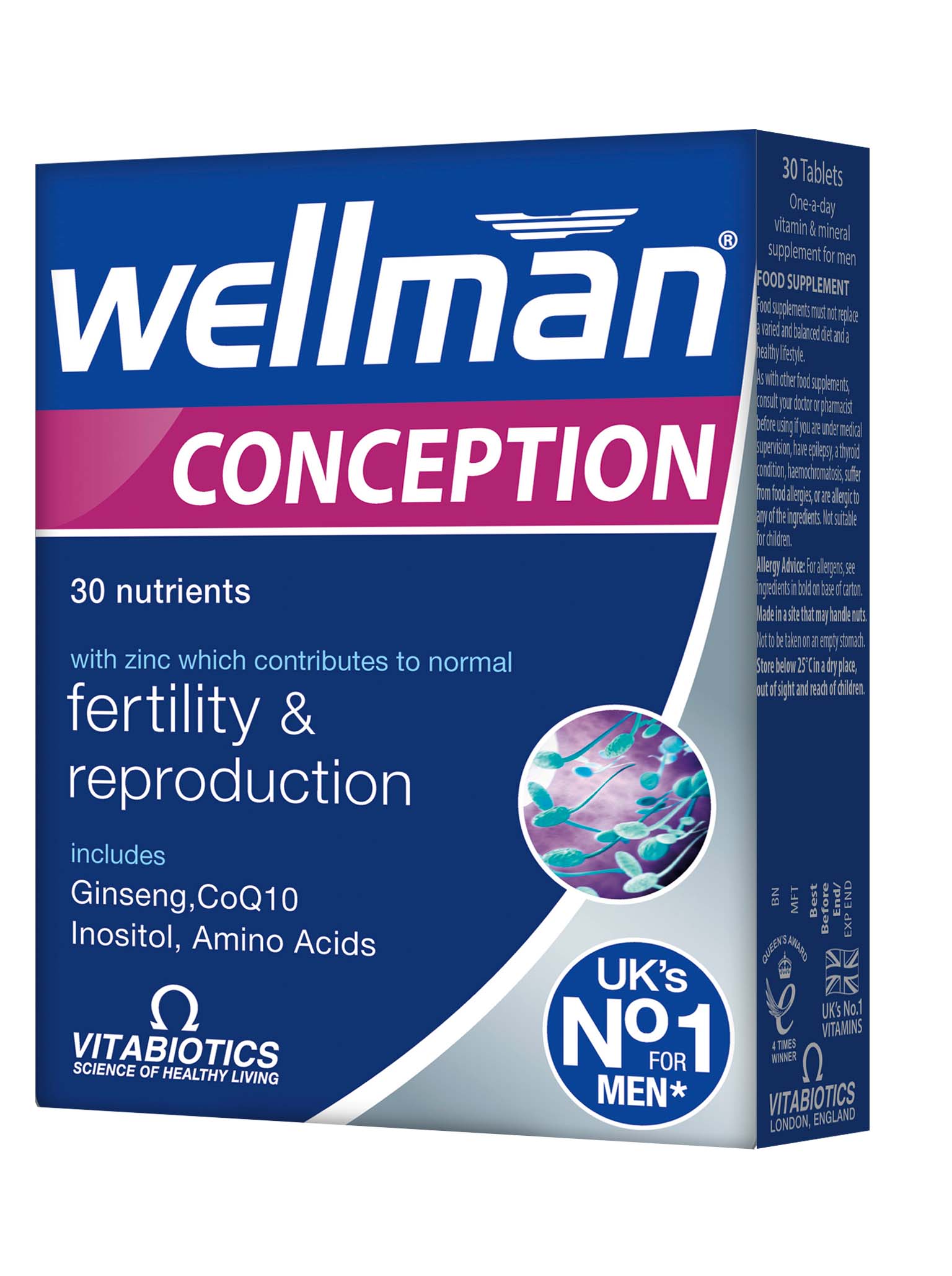 VITABIOTICS WELLMAN CONCEPTION Зачеване x 30 tabl