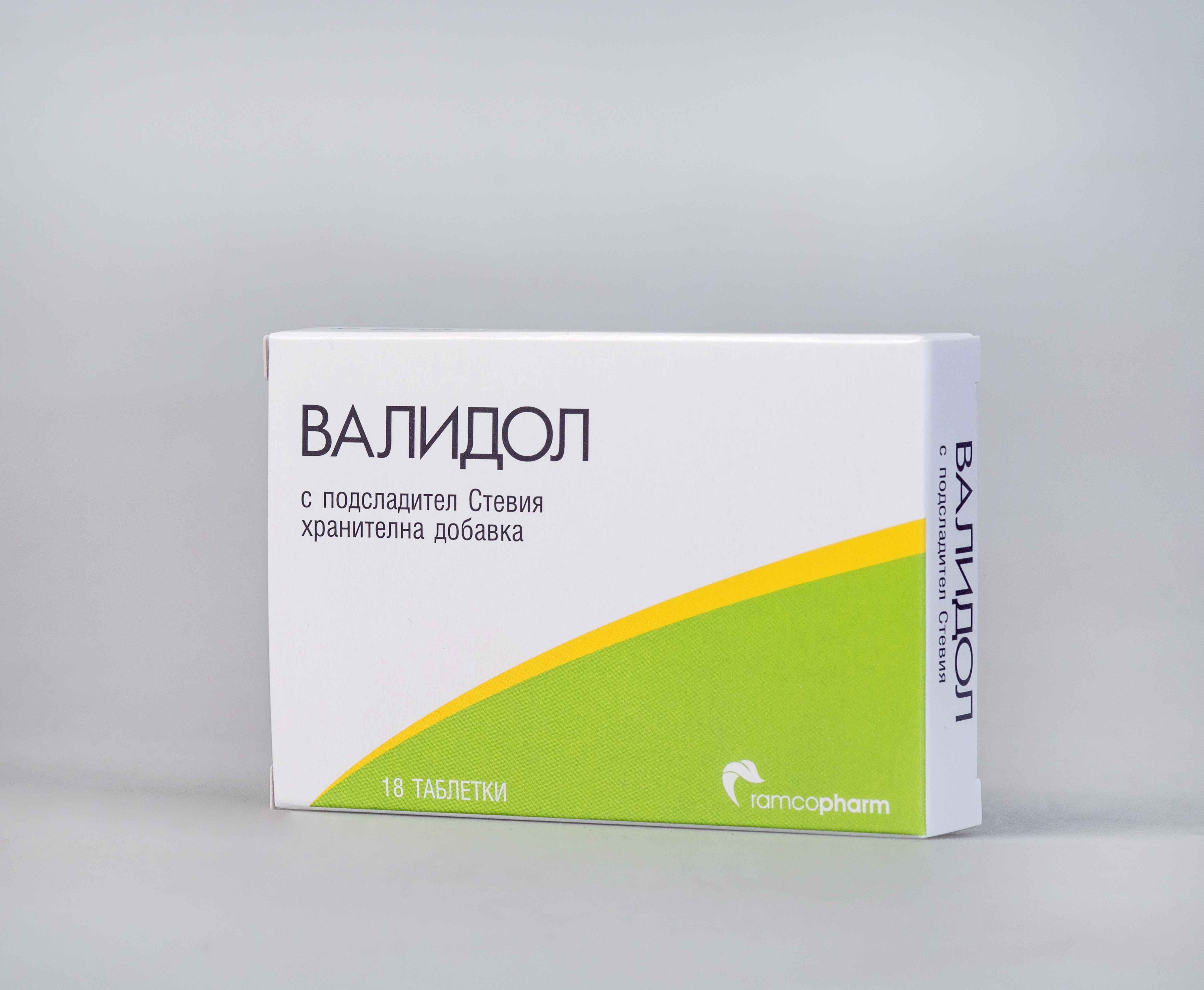 RAMCOPHARM валидол с подсладител стевия x 18 tabl