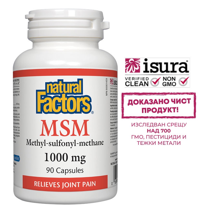 NATURAL FACTORS MSM 1000mg x 90 caps