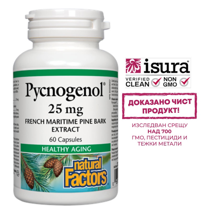 NATURAL FACTORS PYCNOGENOL 25mg x 60 caps