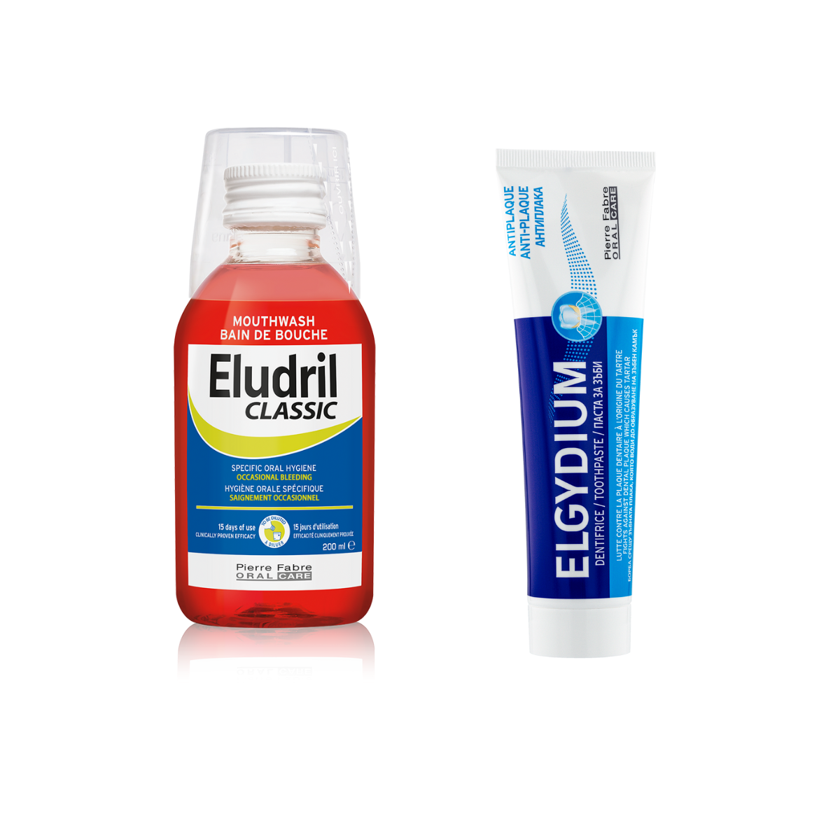 ELUDRIL PROMO CLASSIC mouthwash 200ml + Elgydium Anti-plaque 50ml