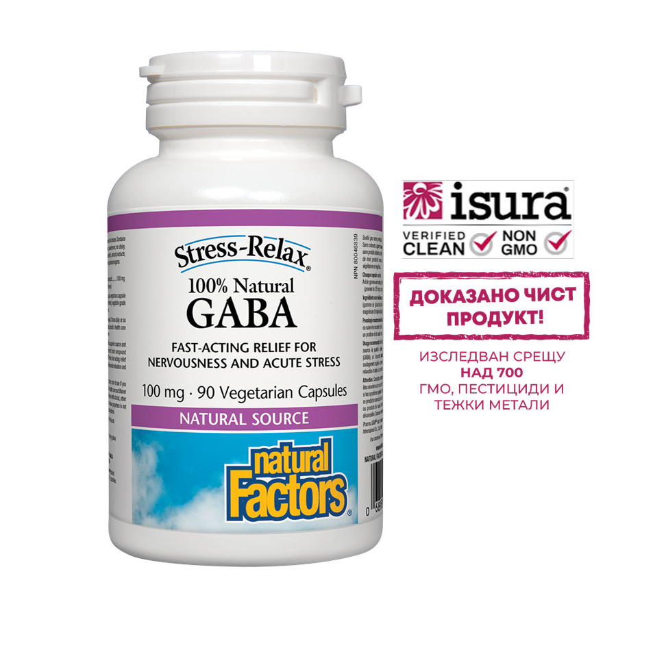 NATURAL FACTORS GABA 100mg x 90 caps