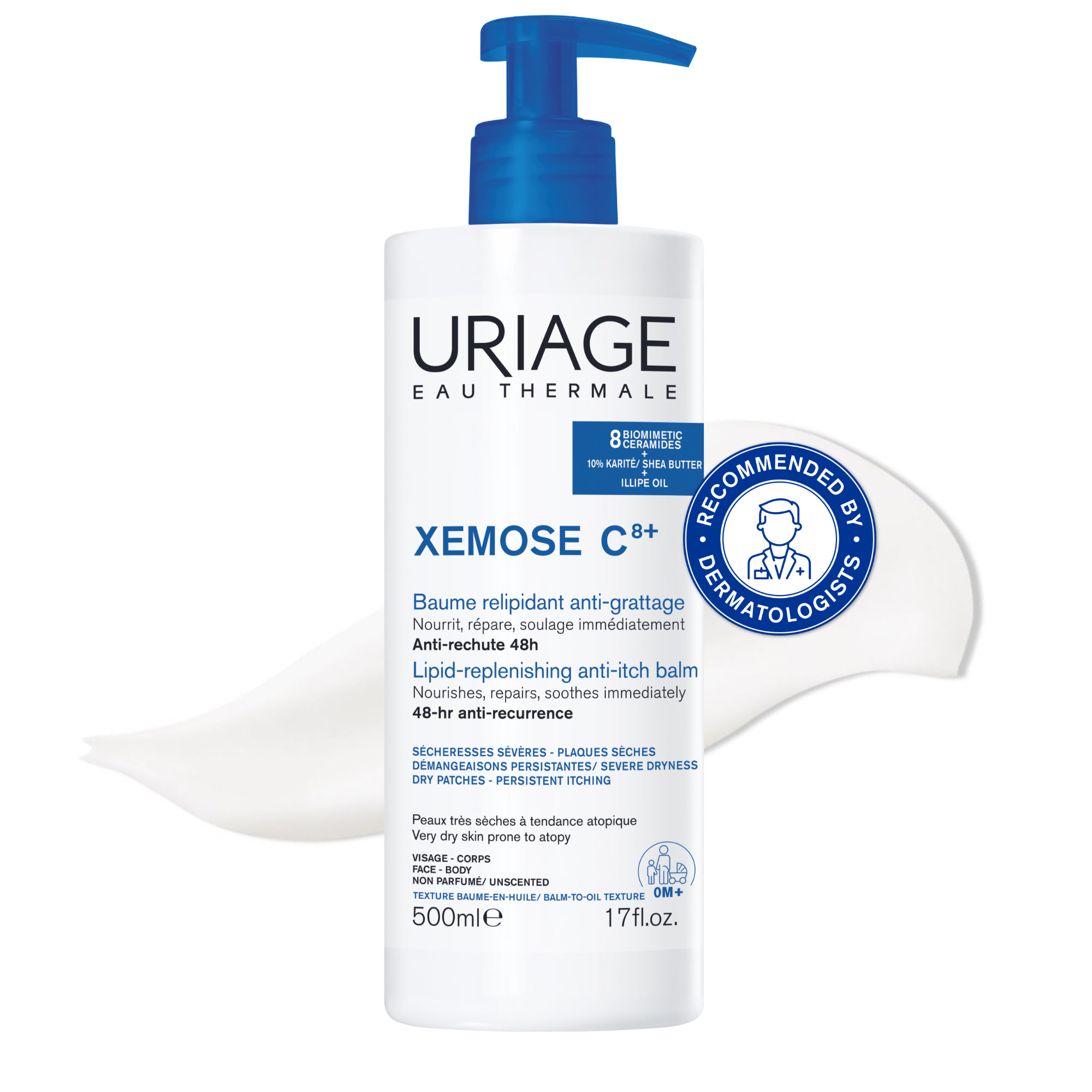 URIAGE XEMOSE oil-balm for very dry skin 500ml