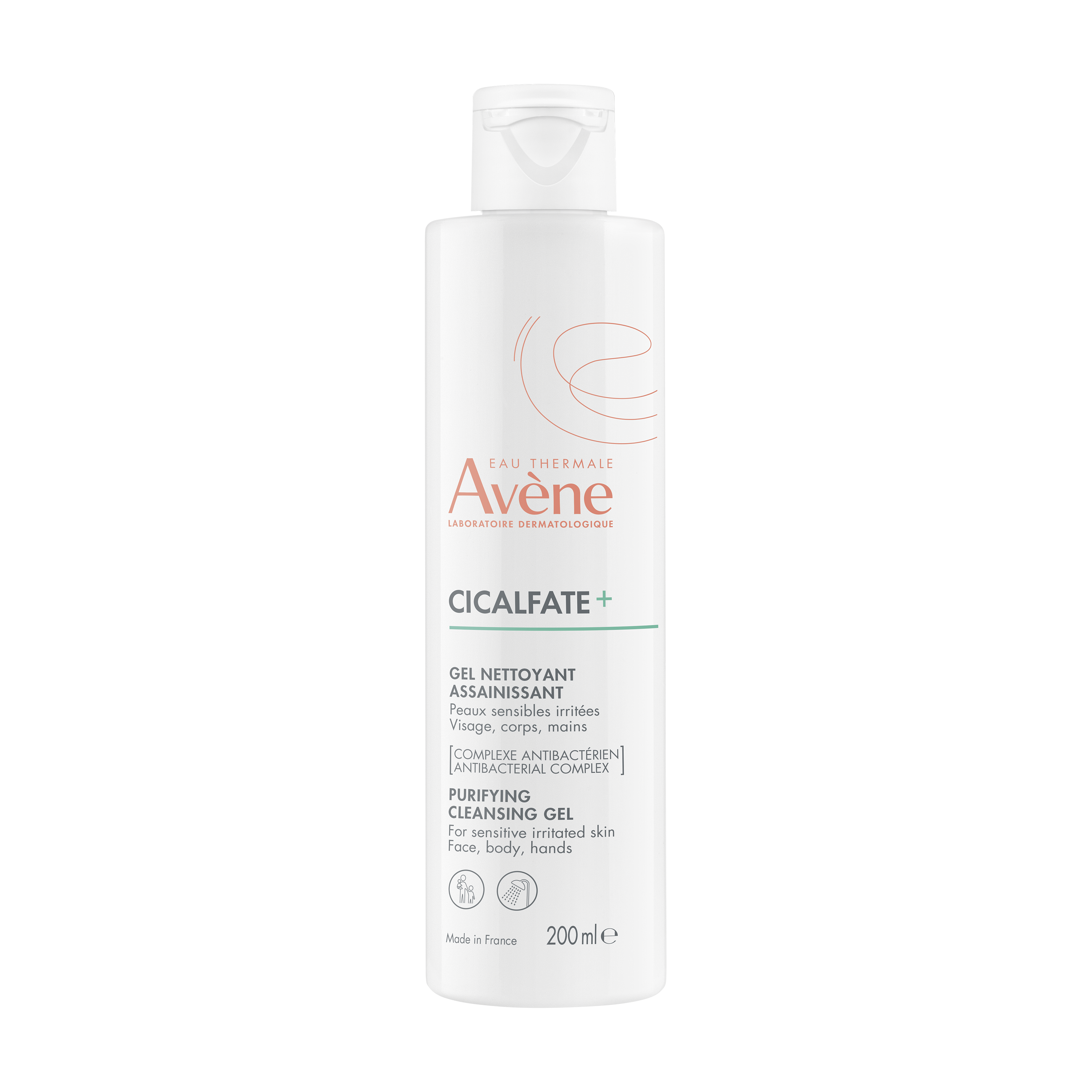 AVENE CICALFATE+ Почистващ измивен гел  за чувствителна и раздразнена кожа 200ml