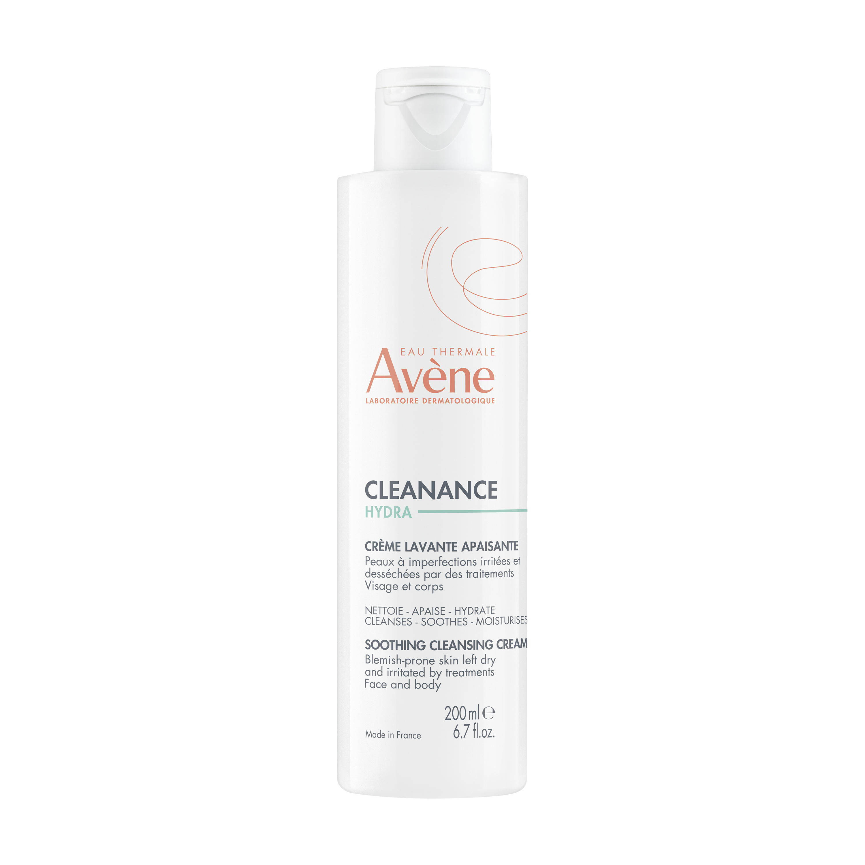 AVENE CLEANANCE HYDRA Soothing wash cream for dry and irritated skin after acne treatment 200 ml.