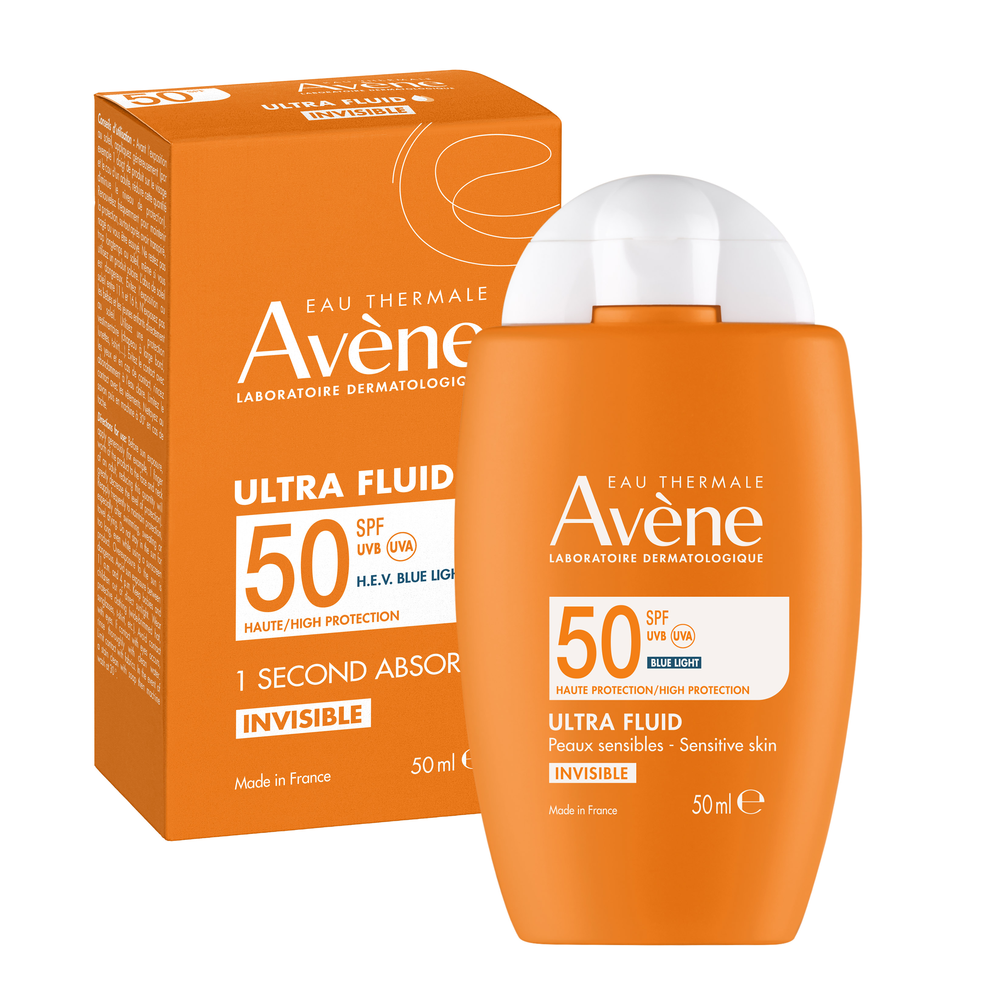 AVENE SUN ULTRA FLUID SPF50 слънцезащитен флуид много висока защита 50ml
