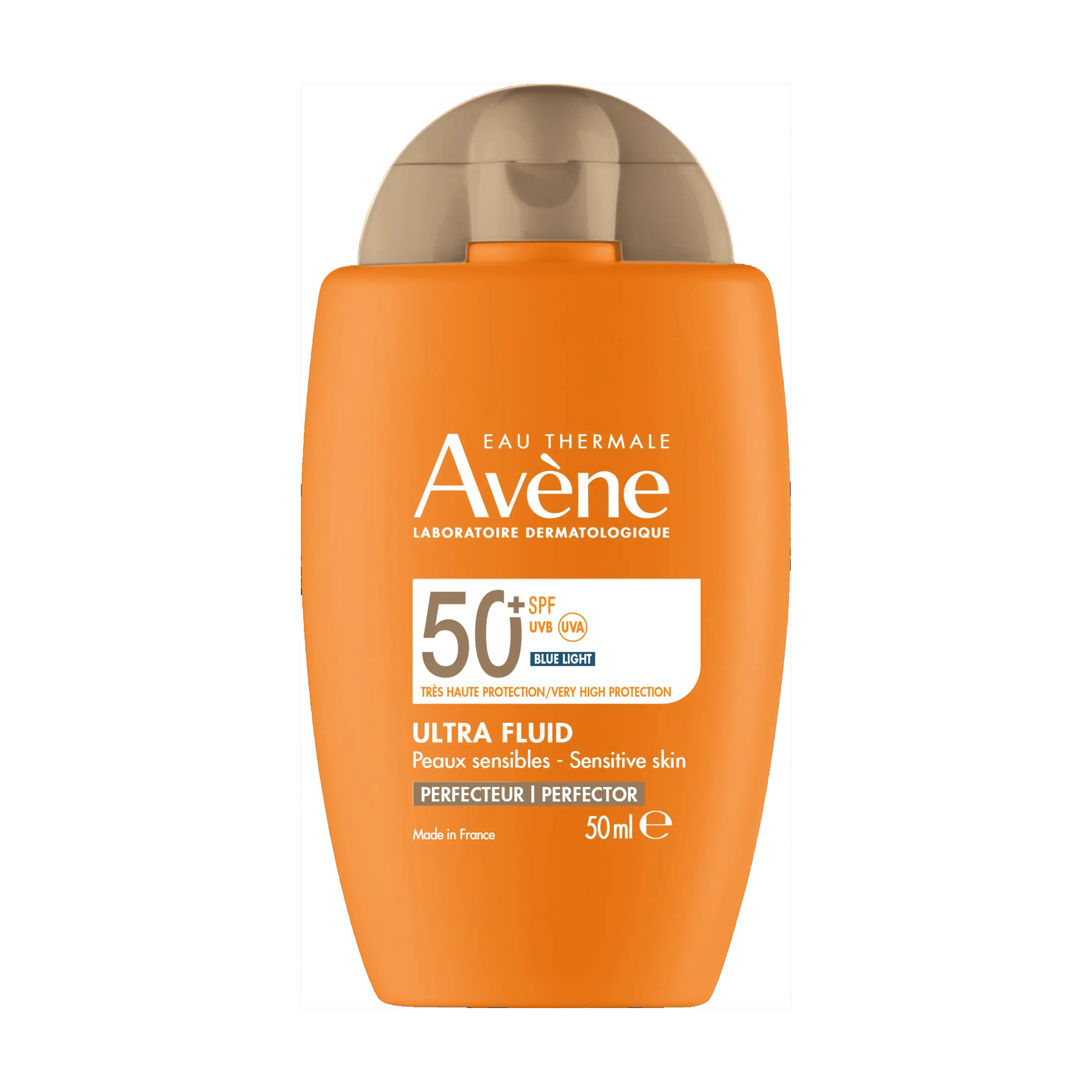AVENE SUN ULTRA FLUID SPF50+ тониран слънцезащитен флуид за лице 50ml