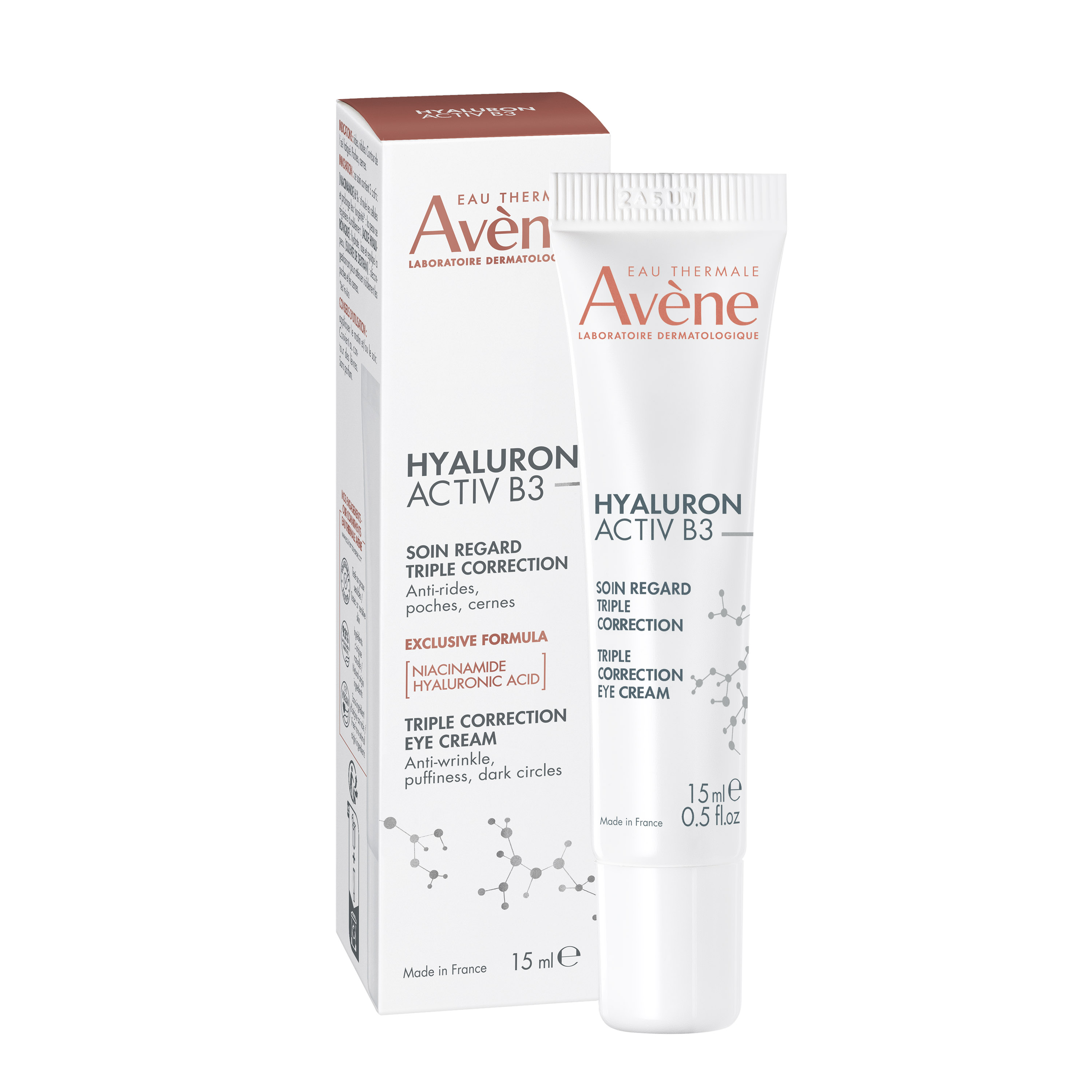 AVENE HYALURON ACTIV B3 грижа за околоочен контур с хиалуронова киселина и ниацинамид с тройно дейстивие 15ml