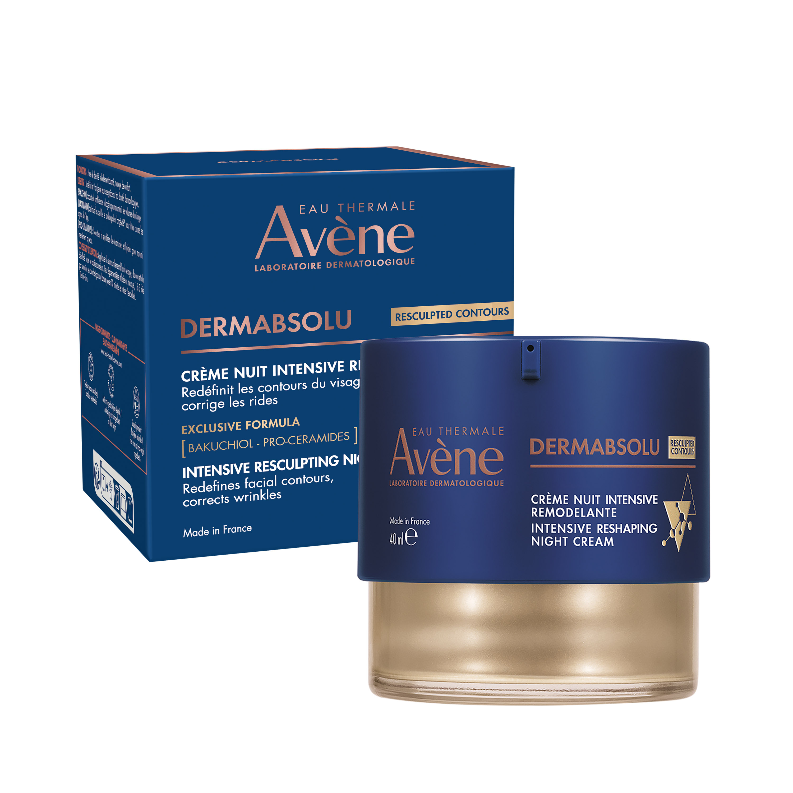 AVENE DERMABSOLU фундаментален нощен балсам с лифтинг действие  40ml