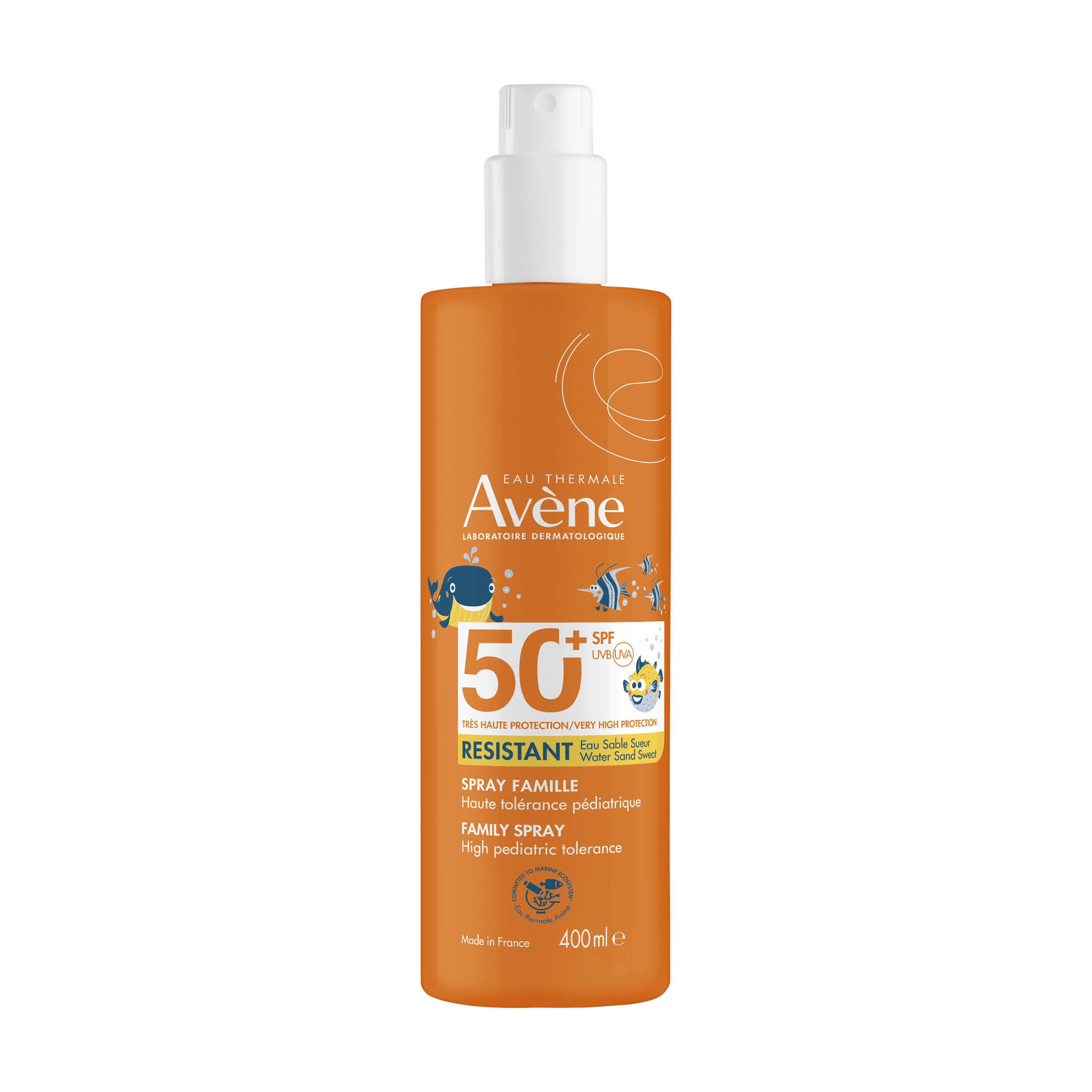 AVENE SUN SPF50+ FAMILY спрей за възрастни за лице и тяло 400ml