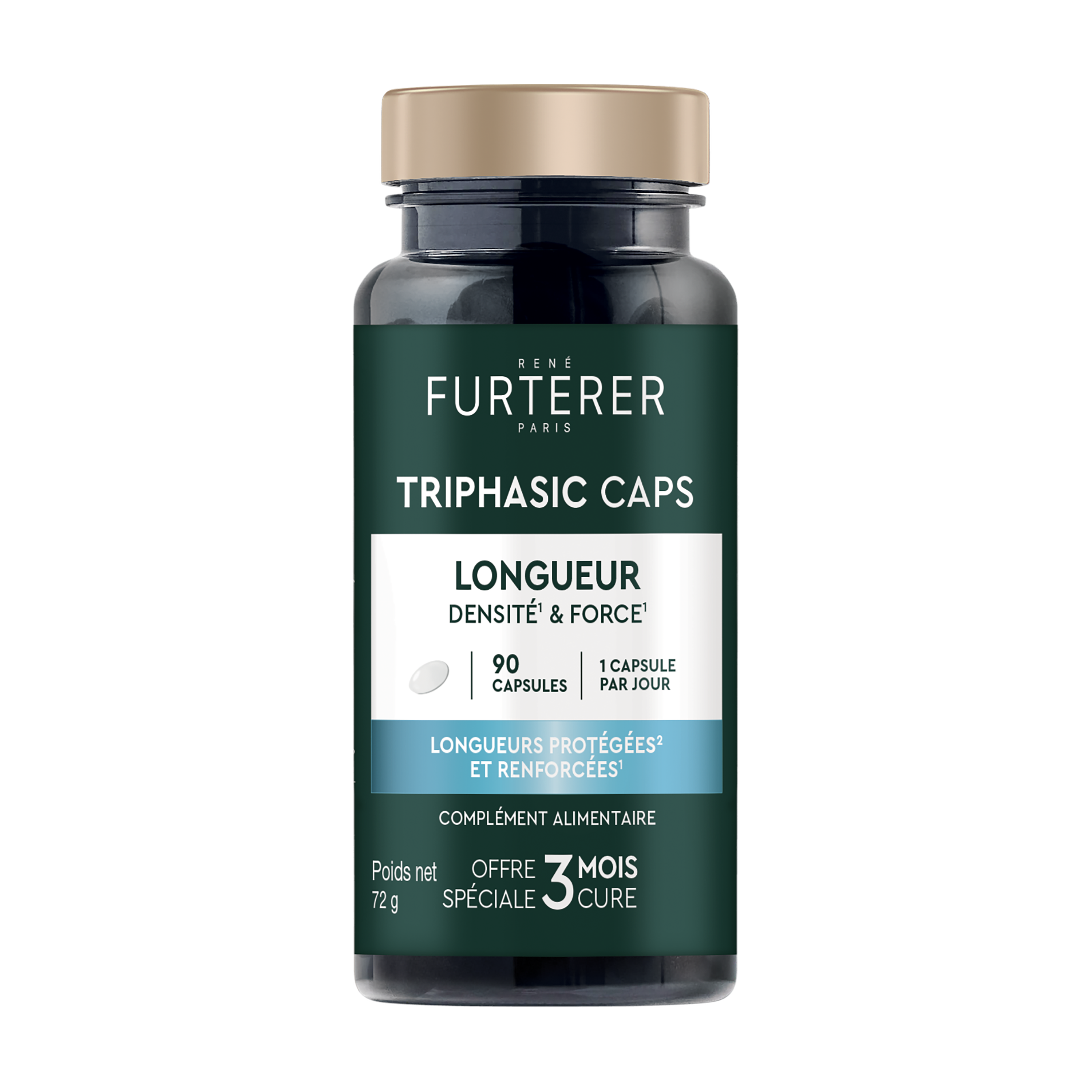 RENE FURTERER TRIPHASIC CAPS добавка за растеж на косата x 90 caps