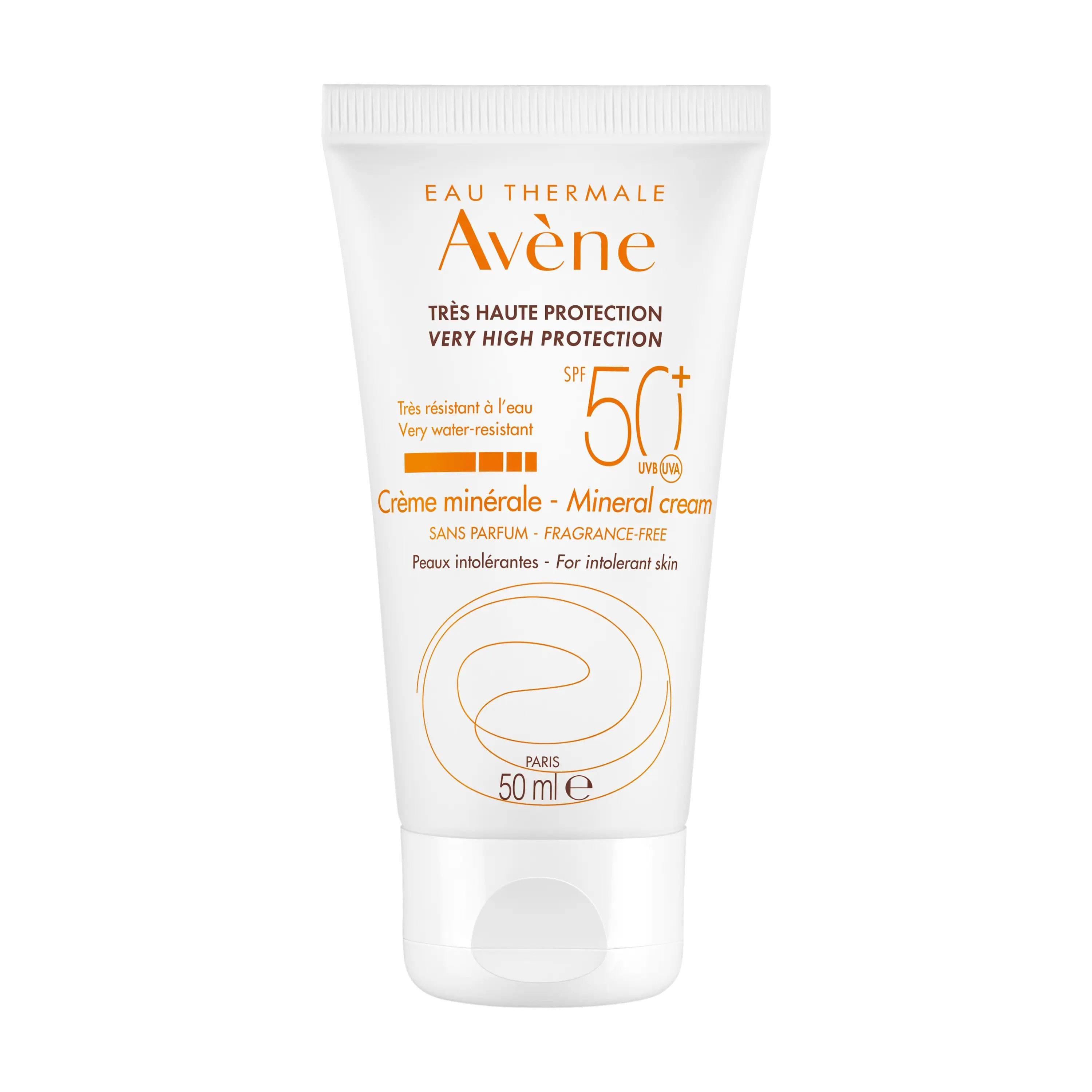 AVENE SUN Mineral cream SPF50+ for intolerant skin 50 ml.