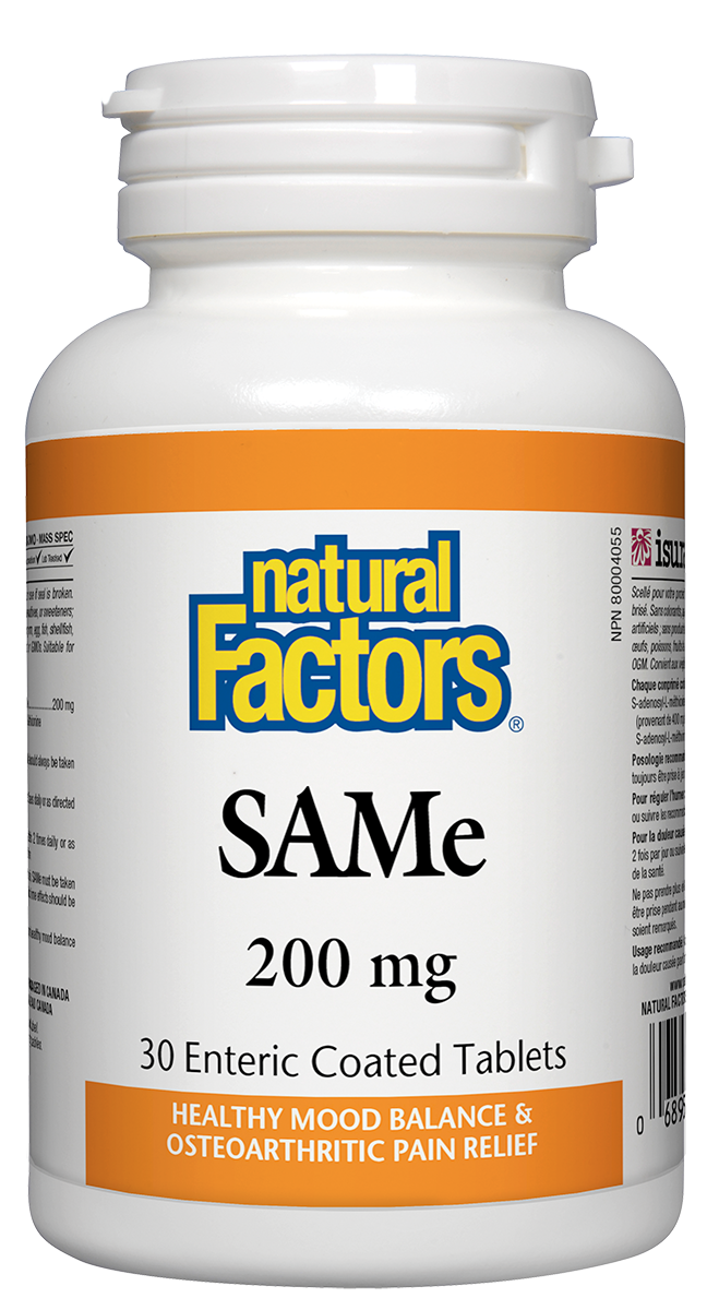 NATURAL FACTORS SAM-e 200mg x 30 tabl