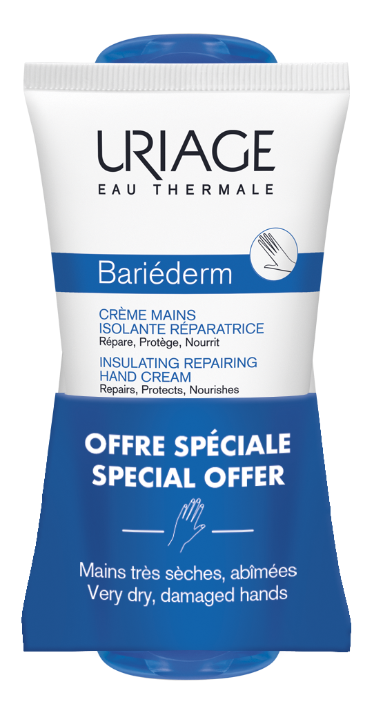 URIAGE DUO BARIEDERM изолиращ възстановяващ крем за ръце 2 x 50ml