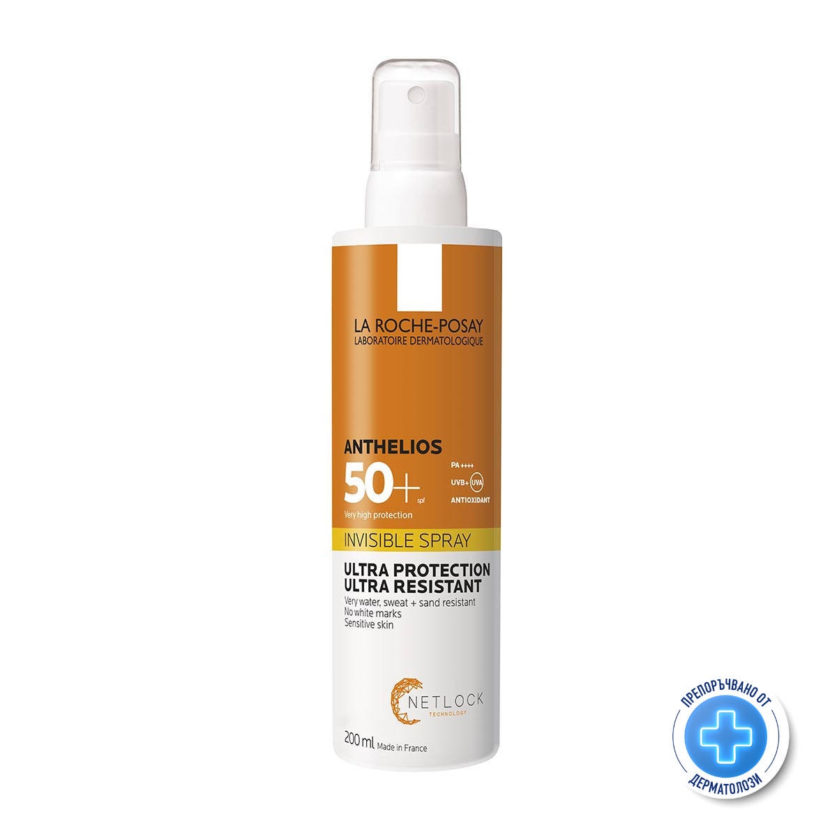 LA ROCHE-POSAY ANTHELIOS SHAKA незабележим спрей за лице и тяло SPF50+ 200ml