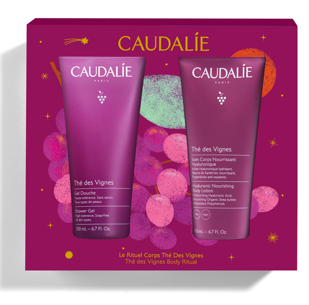 CAUDALIE PROMO The des Vignes Хиалуронов подхранващ лосион за тяло 200ml + душ-гел 200ml
