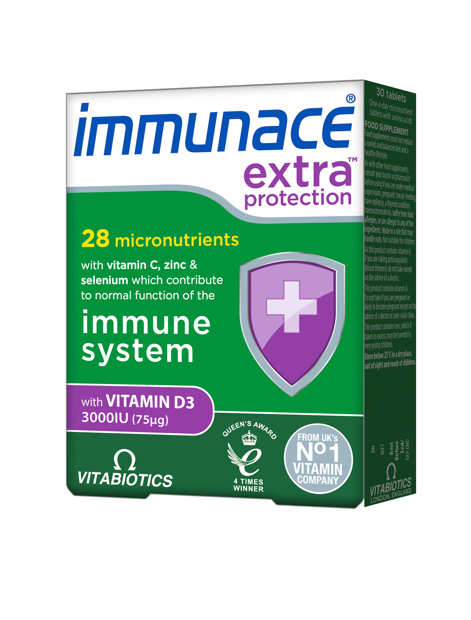 VITABIOTICS IMMUNACE EXTRA PROTECTION extra protection for the immune system x 30 tabl