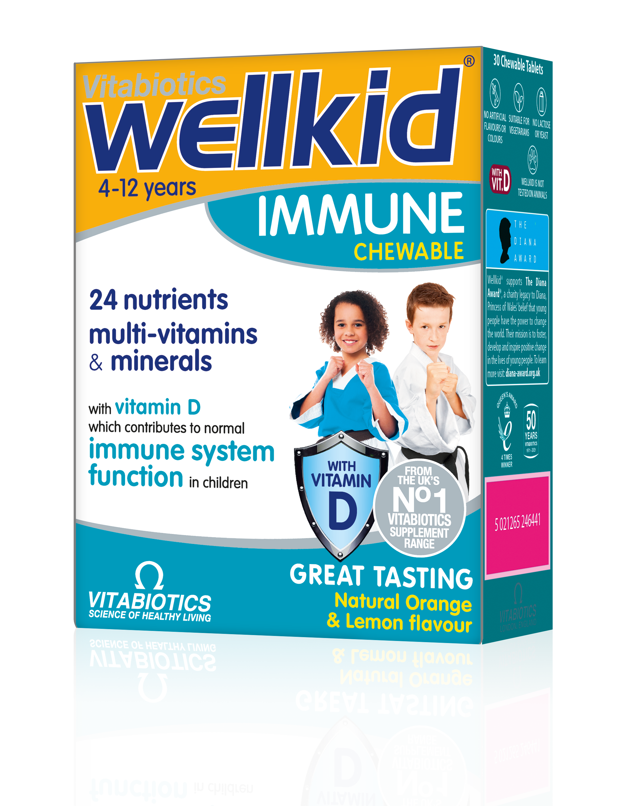 VITABIOTICS WELLKID IMMUNE дъвчащи мултивитамини за деца x 30 tabl