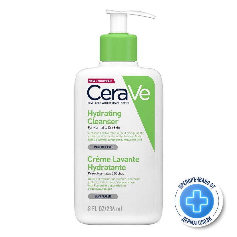 CERAVE измиваща крем пяна,лице и тяло 236ml