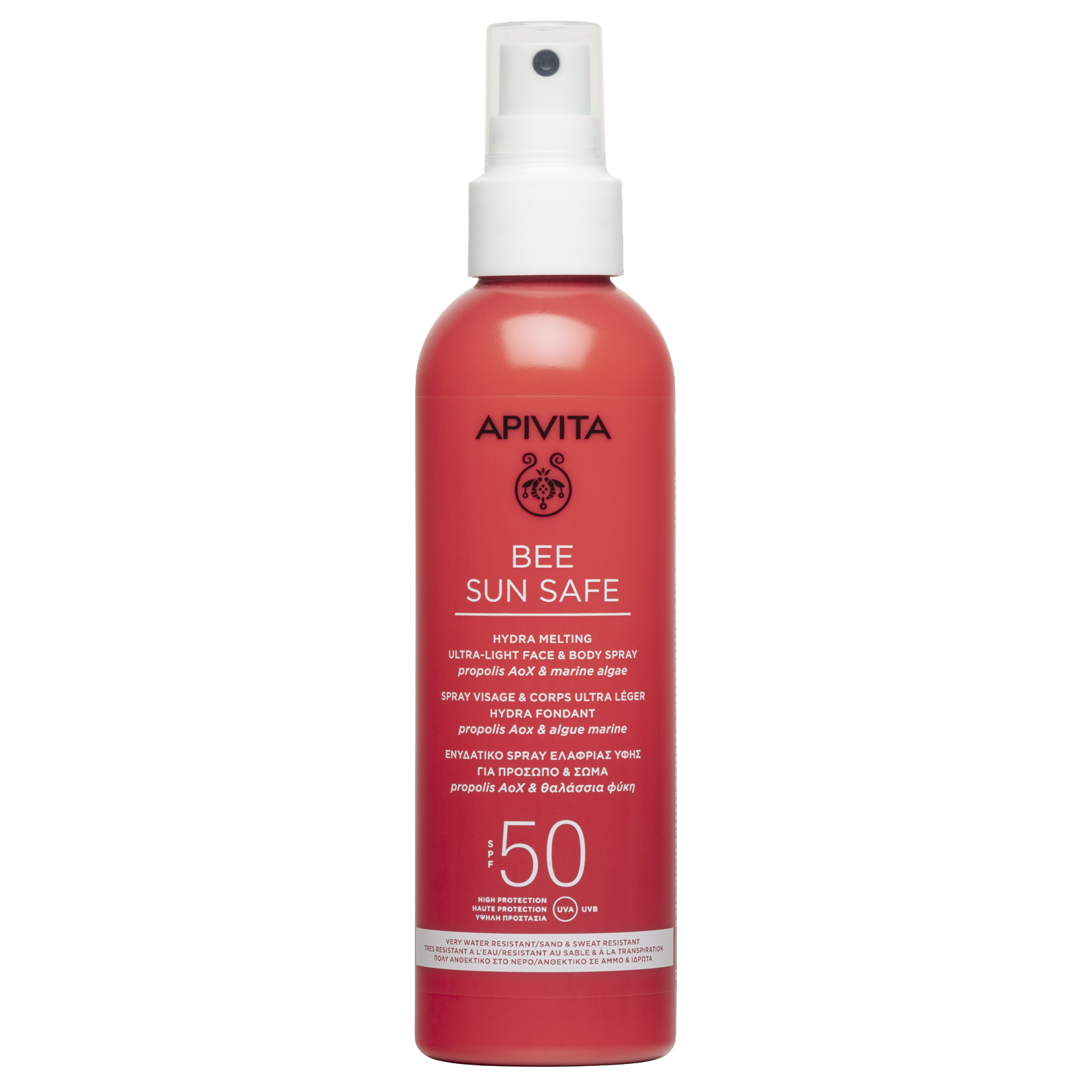 APIVITA BEE SUN SAFE Hydrating spray with an ultra-light texture for face and body SPF50 200ml