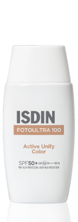ISDIN FOTOULTRA 100 ACTIVE UNIFY COLOR Tinted sunscreen fluid with depigmenting action SPF 50+ 50ml