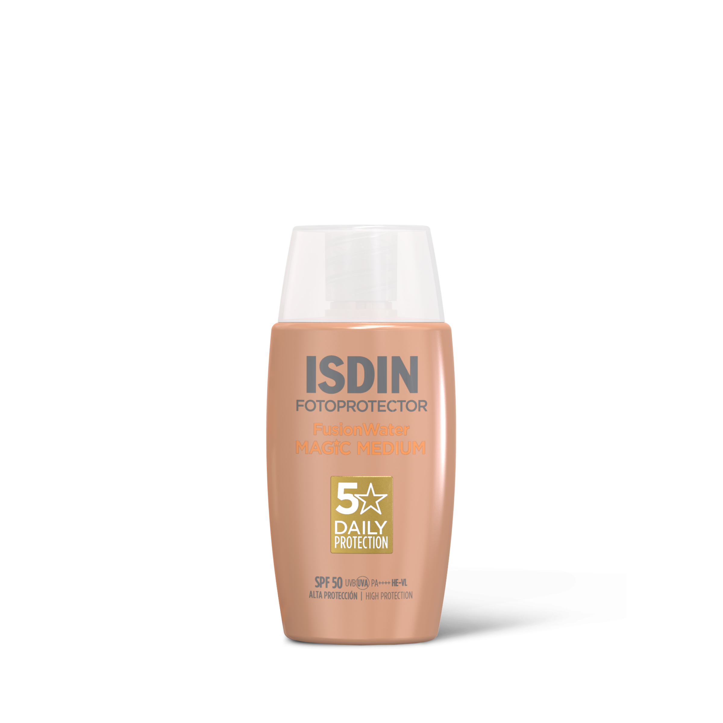 ISDIN FOTOPROTECTOR FUSION WATER COLOR Tinted sunscreen fluid for the face, with an ultra-light texture SPF50 50ml