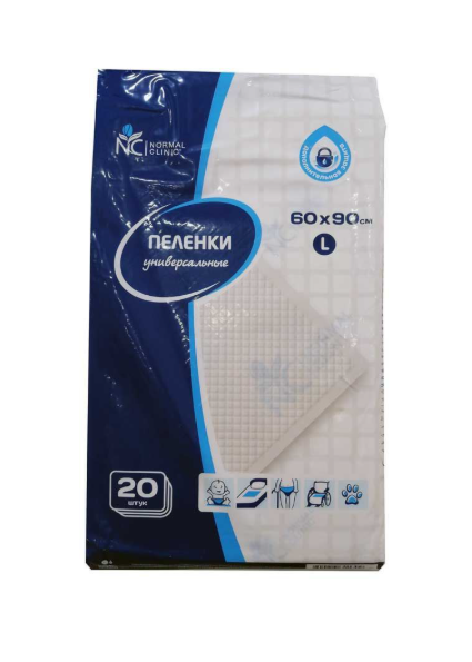 NORMAL CLINIC 90x60 Absorbent sheets x 20