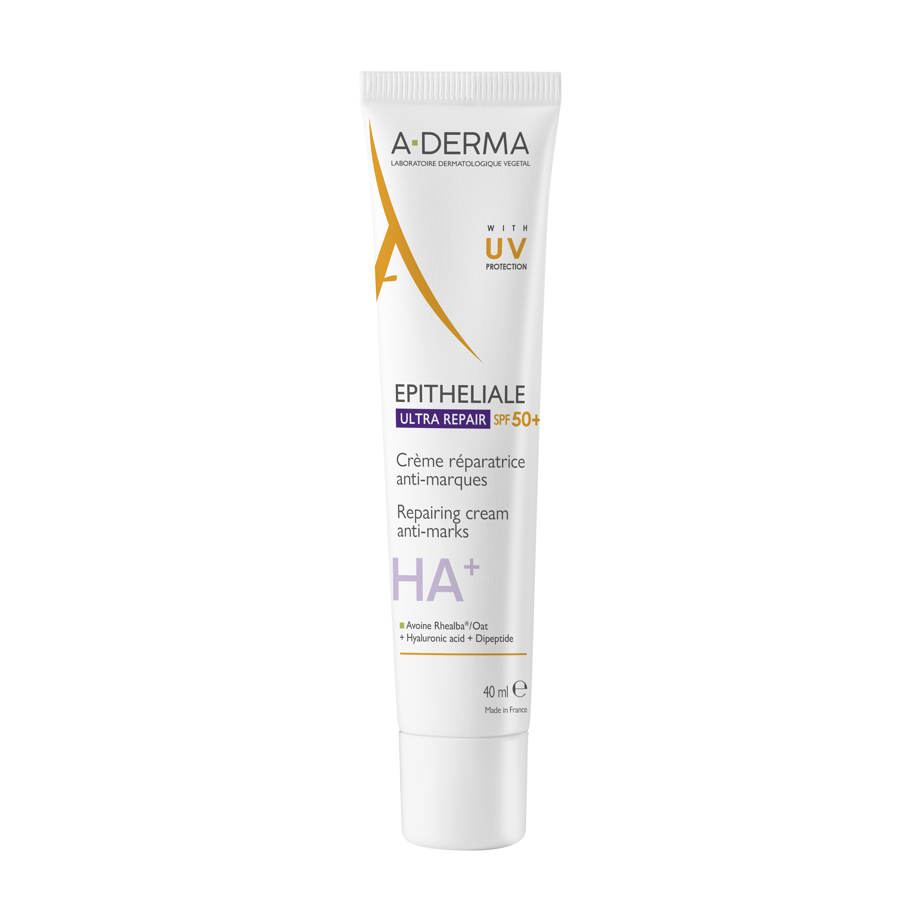 A-DERMA EPITHELIALE AH ULTRA SPF50+ restoring protective cream 40ml