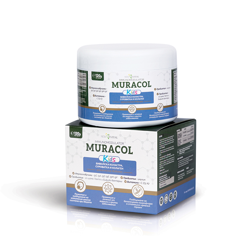 MURACOL Kids Биволска коластра за силен имунитет при децата 120g прах