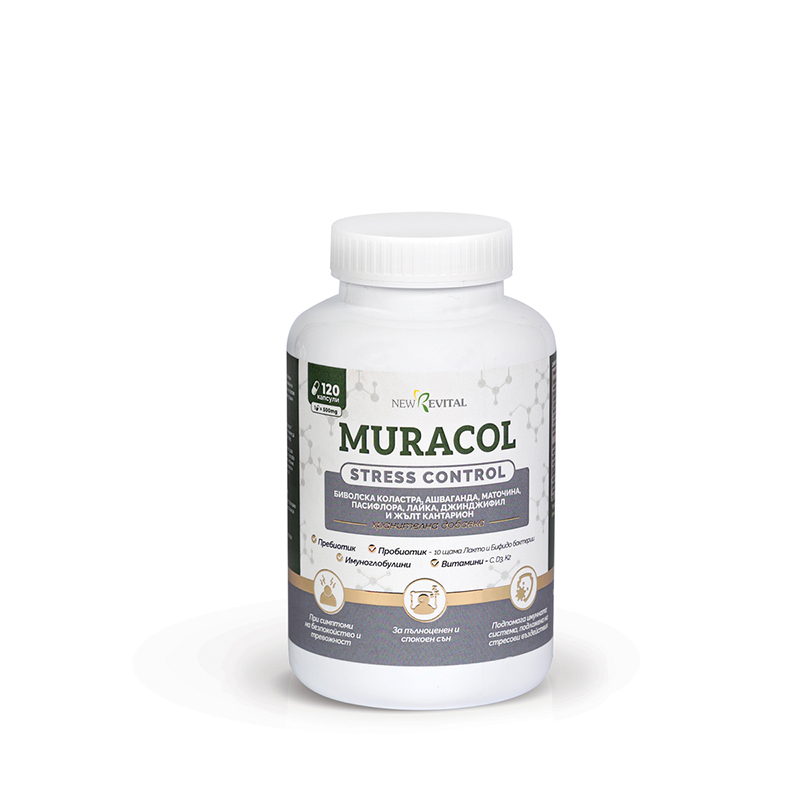 MURACOL Stress Control при стрес, безсъние и безпокойство x 120caps