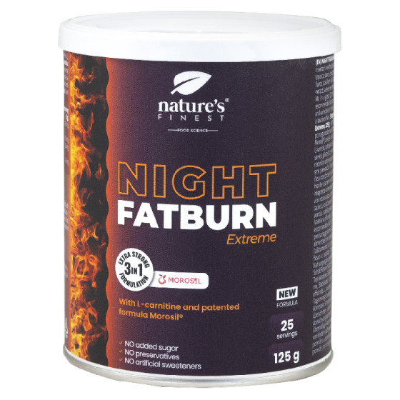 NATURE’S FINEST NIGHT FATBURN EXTREME Супер микс на прах за бързо изгаряне на мазини 125g