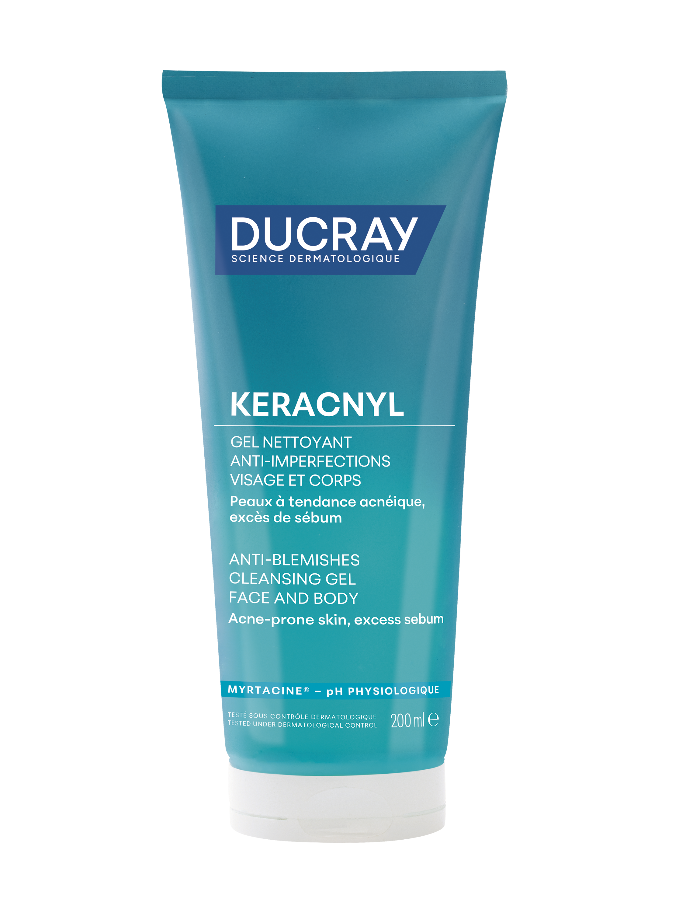 DUCRAY KERACNYL пенещ се гел за лице 200ml