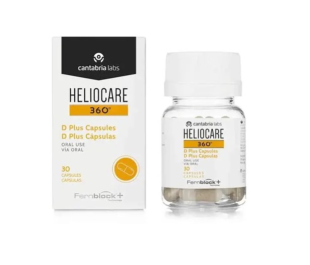 HELIOCARE 360 D Plus sun protective food supplement with vitamin D for sun allergies 30 caps /18782A