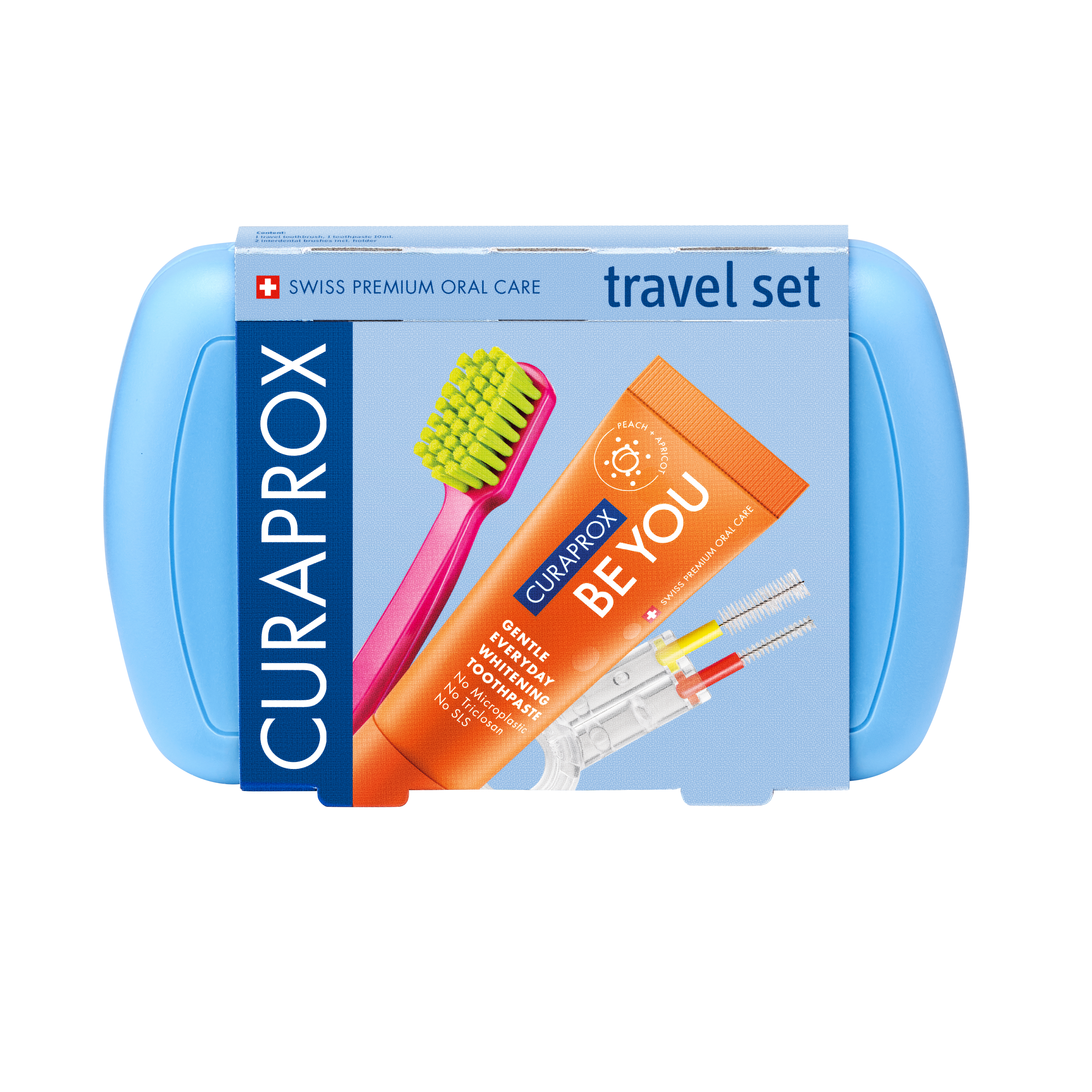 CURAPROX BE YOU travel set with foldable TZ 5460 blue