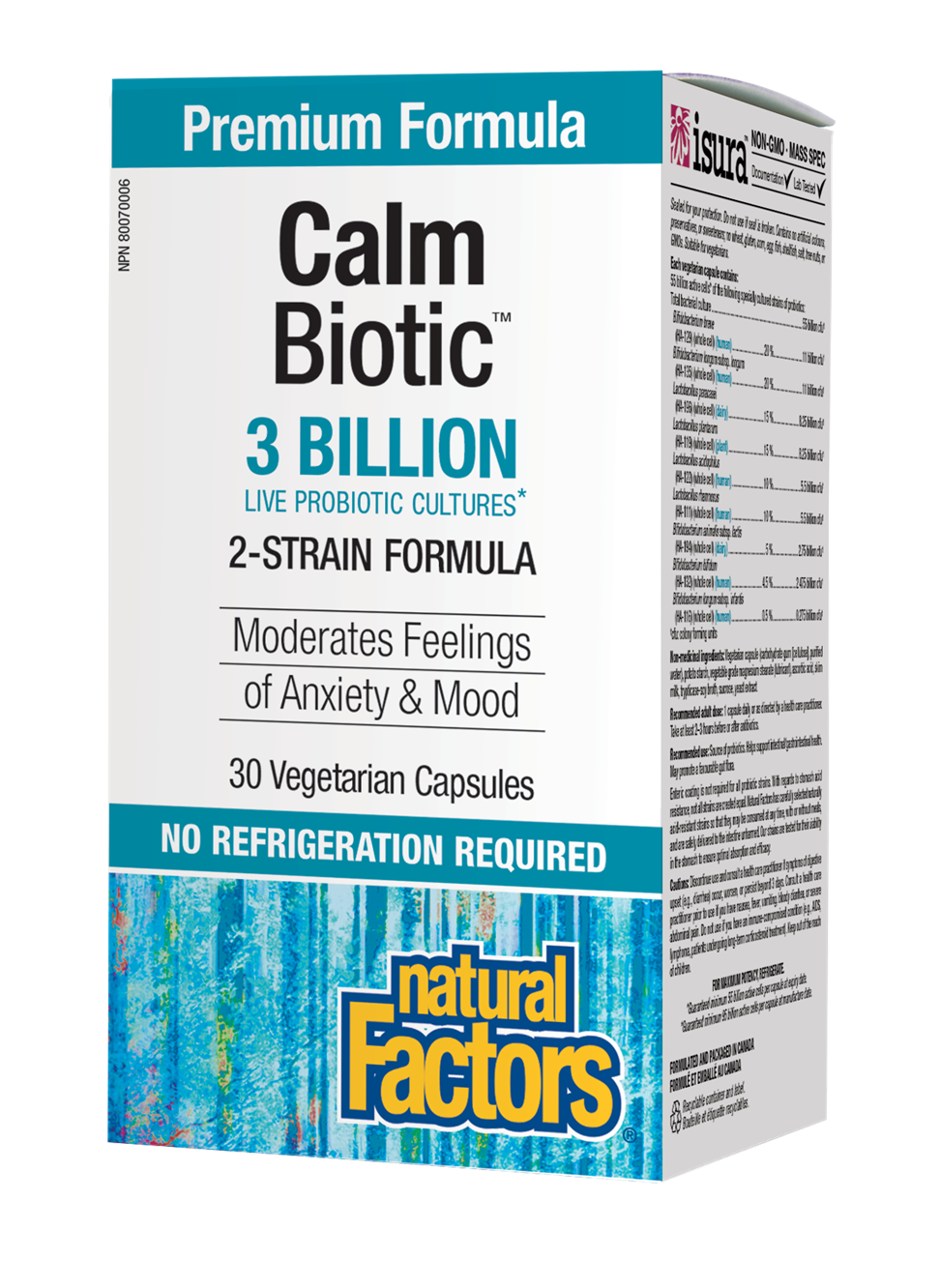 NATURAL FACTORS Calm Biotic 3 Billion x 30 caps