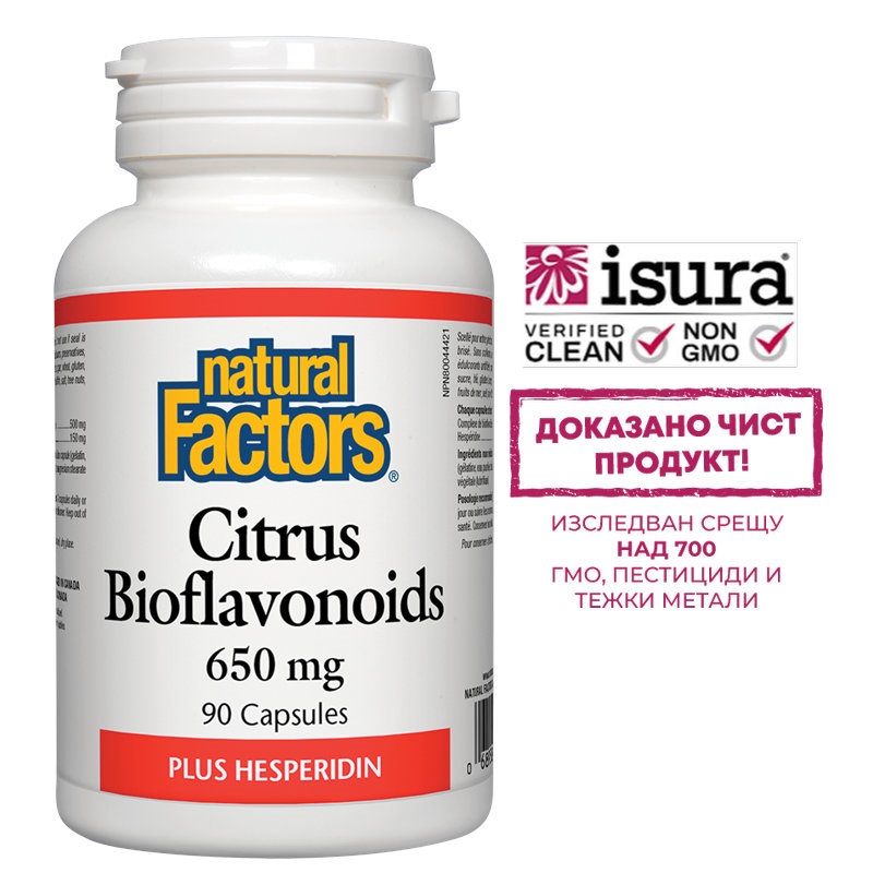 NATURAL FACTORS Citrus Bioflavonoids Plus Hesperidin 650mg x 90 caps