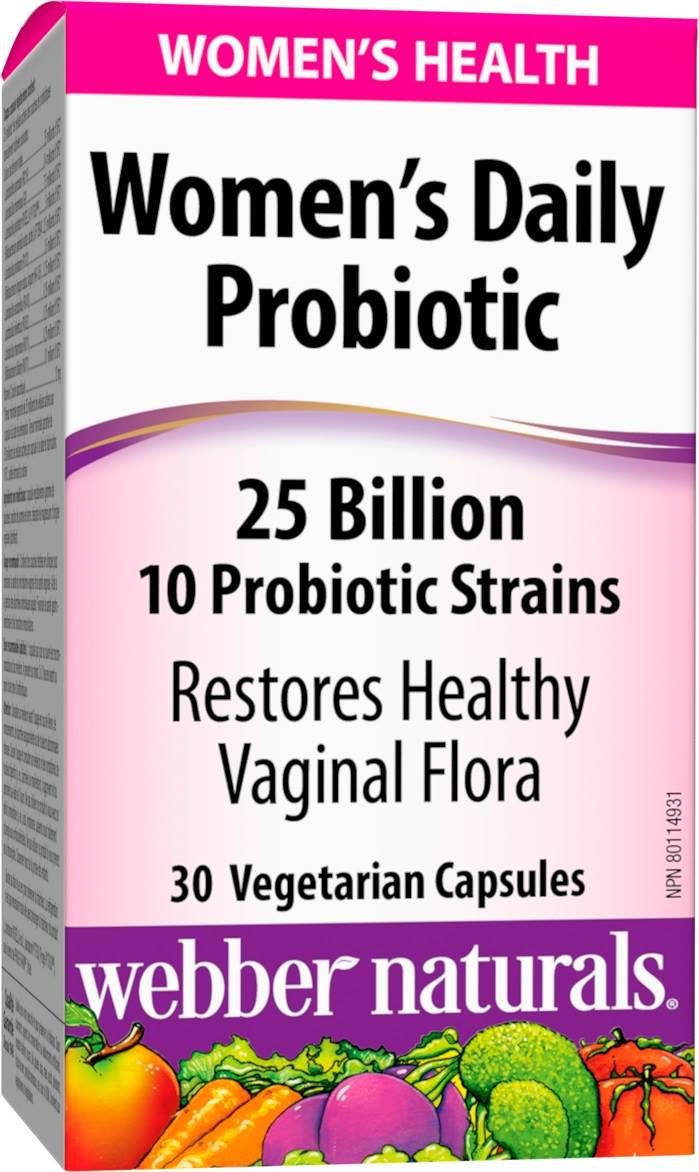WEBBER NATURALS WOMENS DAILY PROBIOTIC Пробиотик за жени 25 млрд. активни пробиотици, 10 щама х 30 V caps