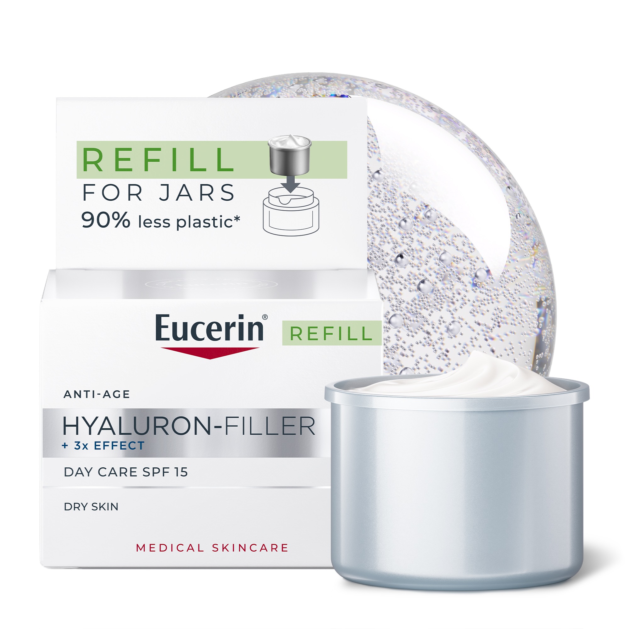 EUCERIN HYALURON FILLER дневен крем суха кожа SPF15 50ml пълнител