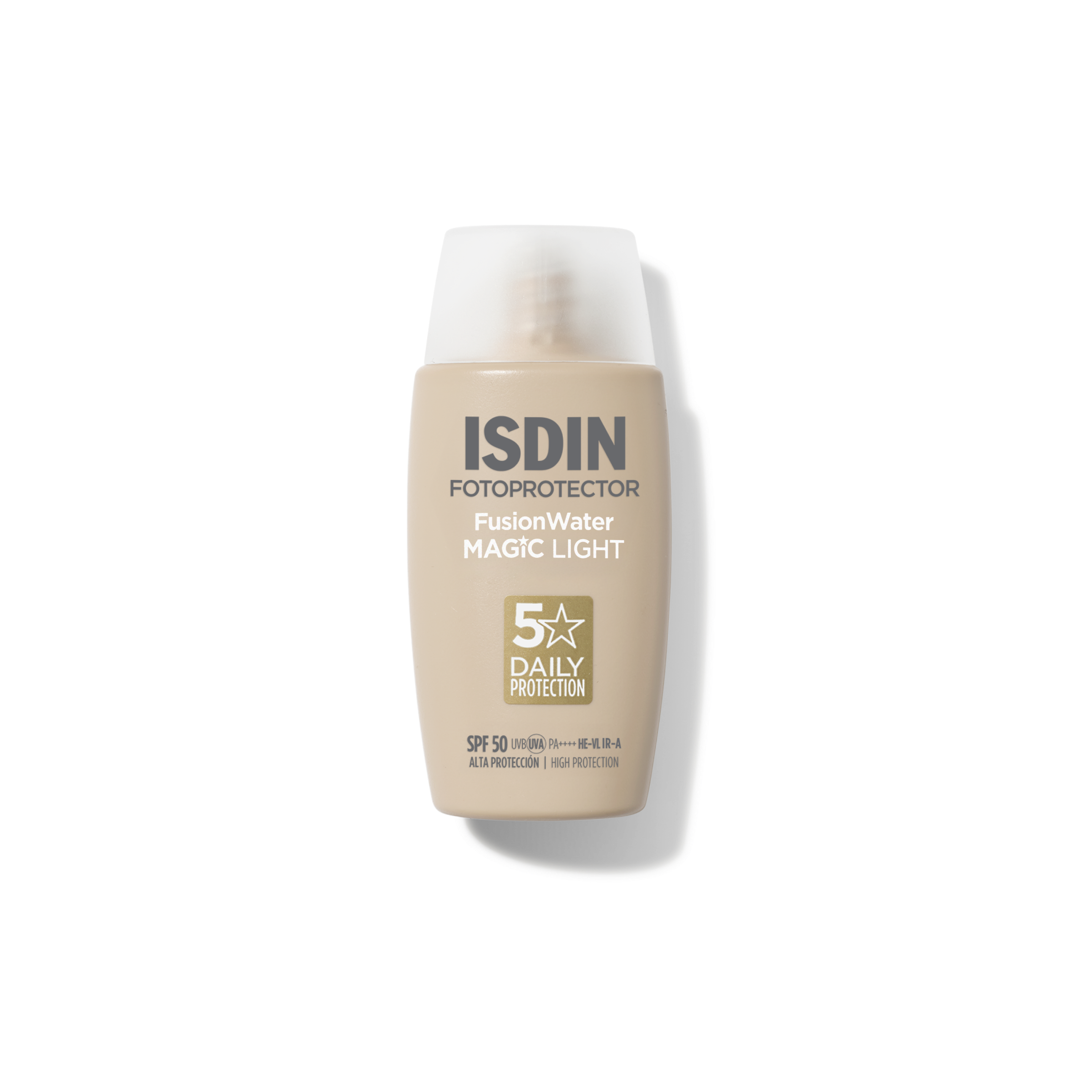 ISDIN FOTOPROTECTOR FUSION WATER COLOR Light Tinted sunscreen fluid for face, with ultra light texture SPF50 50ml