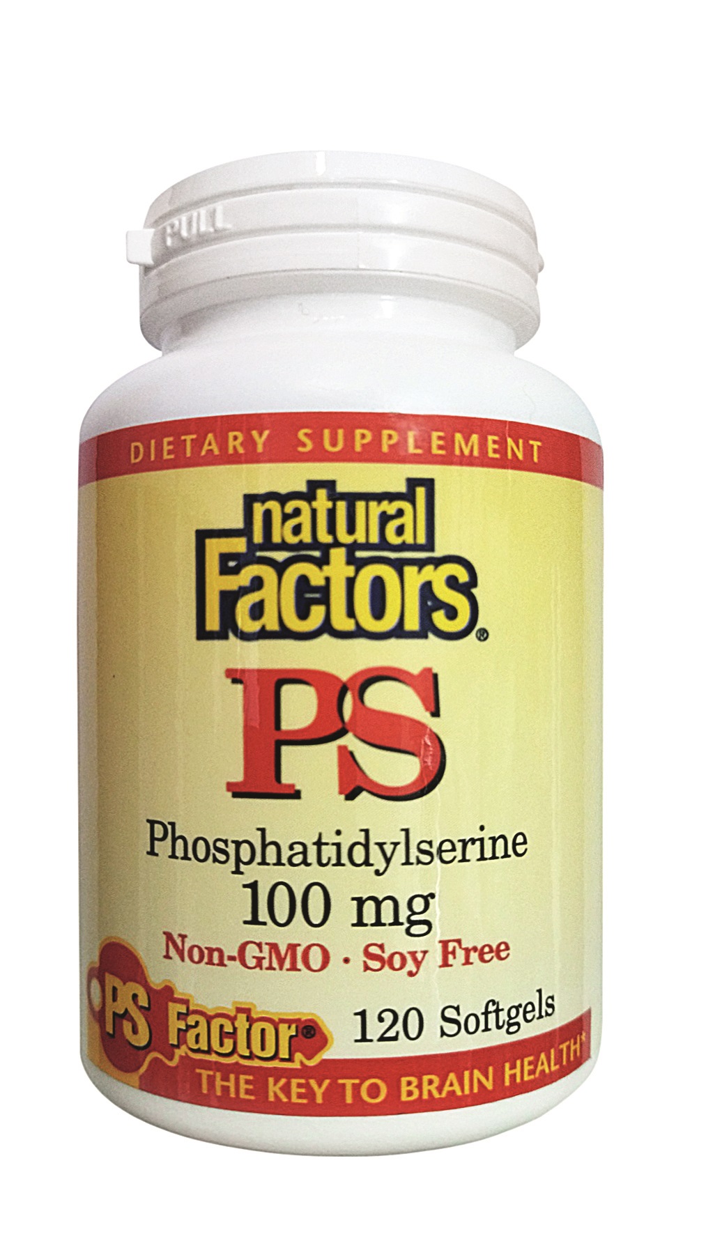 NATURAL FACTORS PS Phosphadidylserine for good memory and concentration 100mg x 120 softgel caps