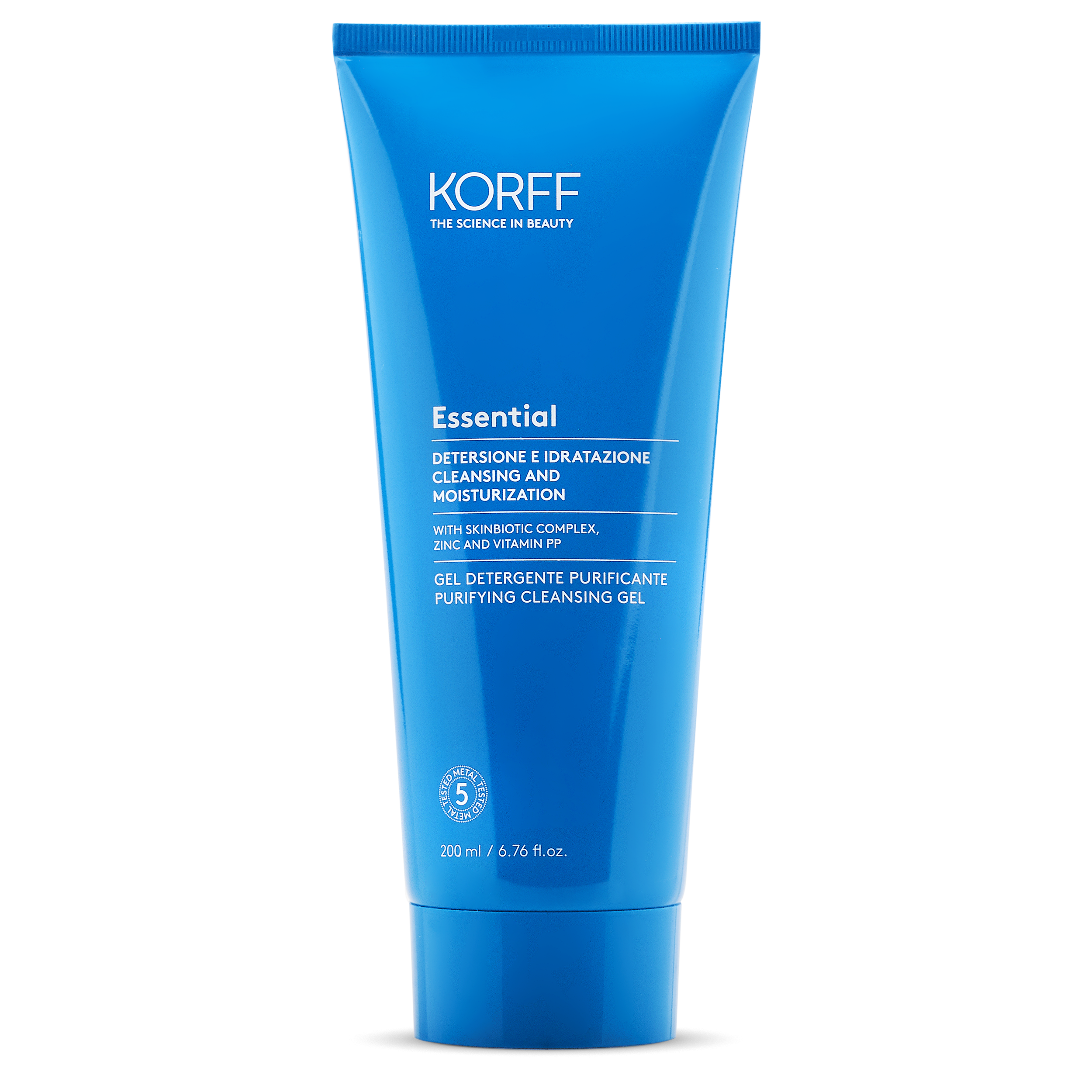 KORFF ESSENTIAL CLEANSING Измиващ и почистващ гел за лице за смесена и мазна кожа 200ml