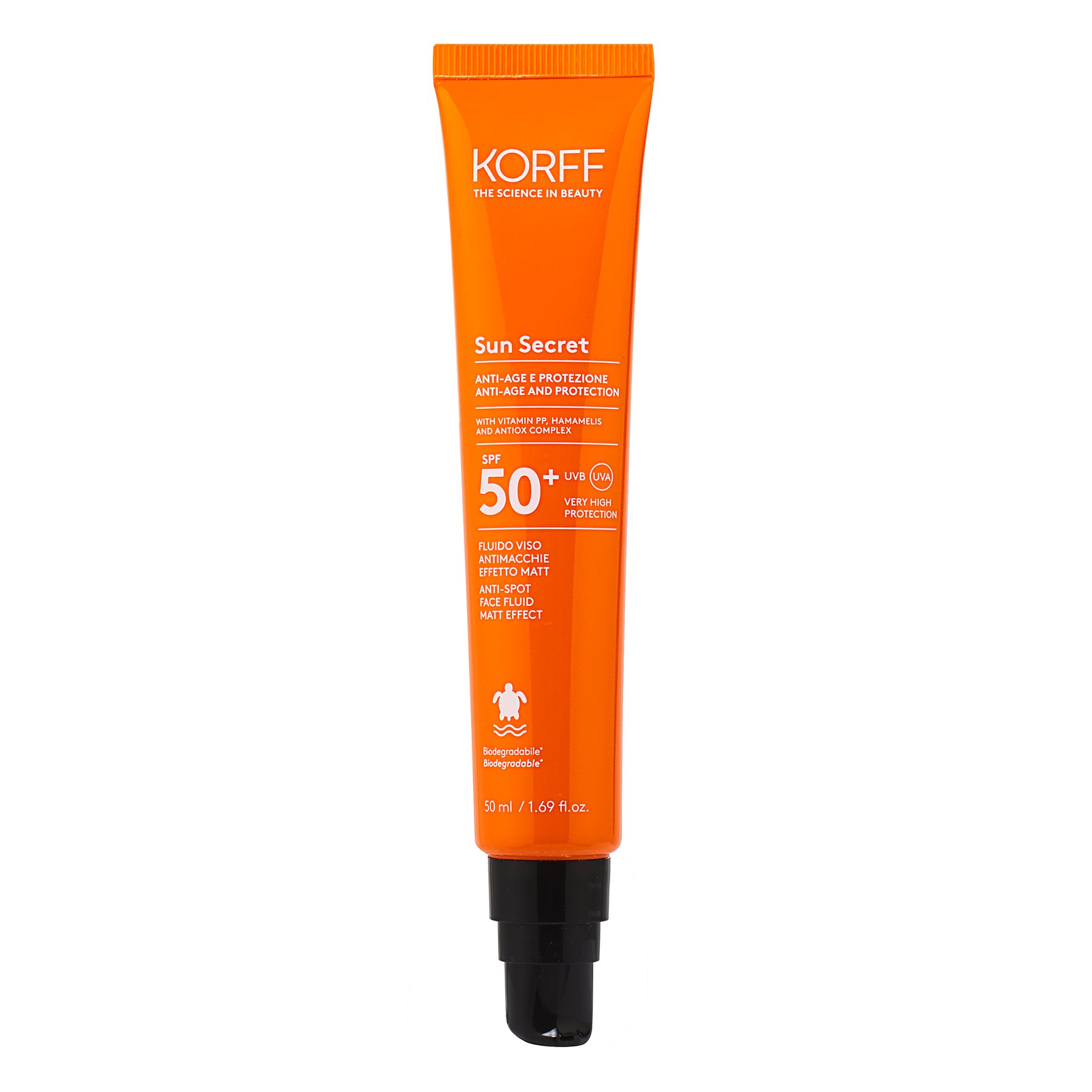 KORFF SUN SECRET Anti-Spot Face Fluid Matt Effect SPF 50+ 50ml