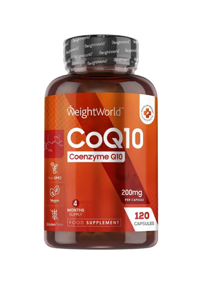 WEIGHT WORLD CoQ10 Coenzyme Q10 200mg Coenzyme Q10 for prevention of the cardiovascular system x 120 caps