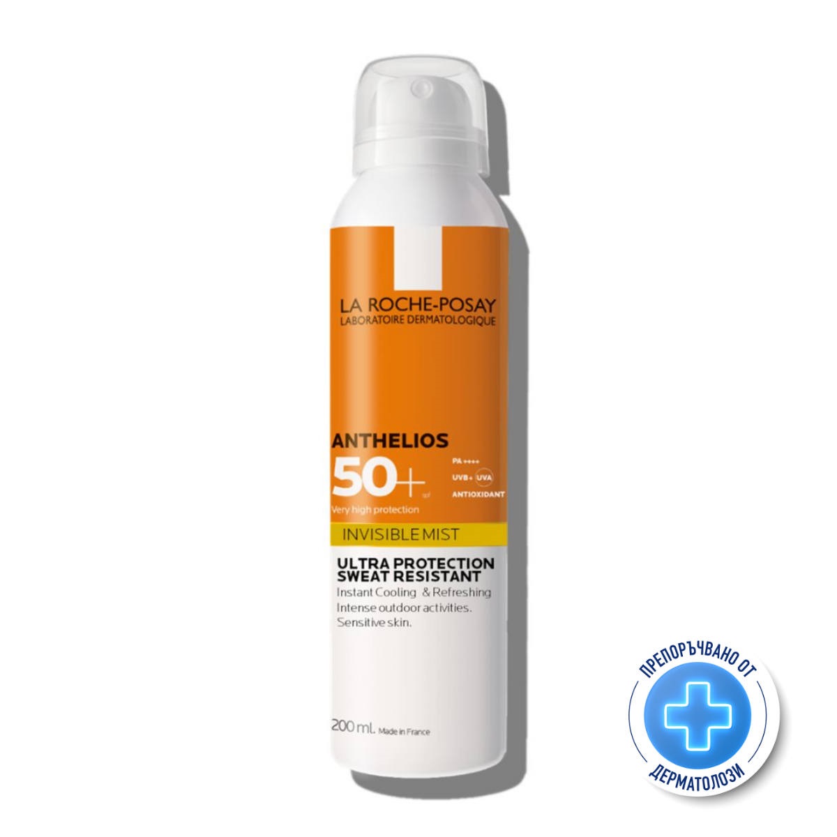 LA ROCHE-POSAY ANTHELIOS ULTRA-LIGHT SPF50+ слънцезащитен спрей мист за лице и тяло 200ml